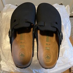 Vegan Black Birkenstock Boston
